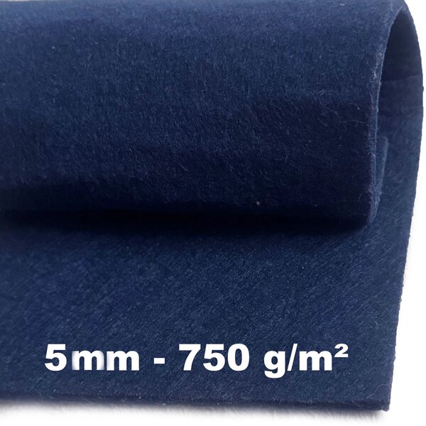 Technický filc 5 mm, farba Granátová, metráž 100 cm