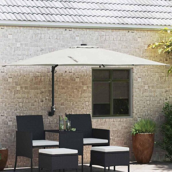 Maison Exclusive – záhradný slnečník, farba piesok, rozmer 248,5 x 247,5 x 160 cm