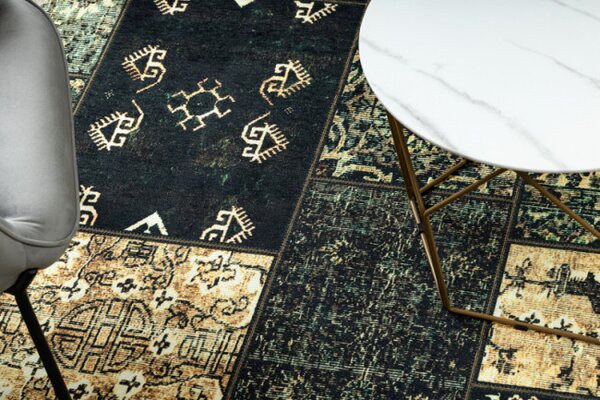 Koberec ANTIKA Ancient Olive patchwork zelený