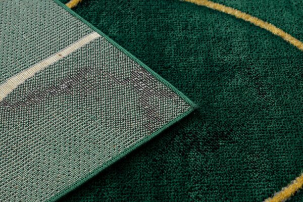 Koberec EMERALD exkluzívny 1016 glamour, styl art deco, marmur fľaškovo zelený / zlatý