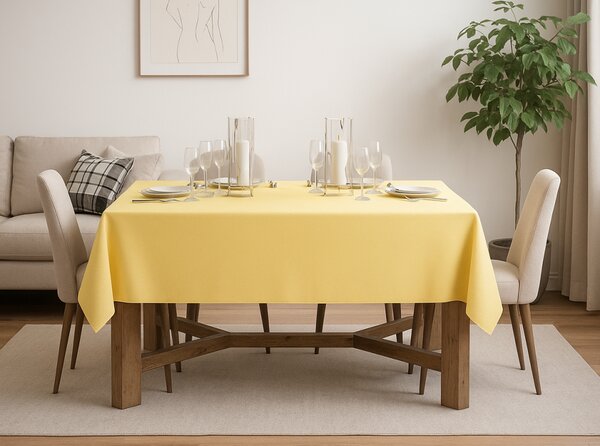 Obrus Standard pastelovo žltý Farba Žltá Rozmery 90x90 cm
