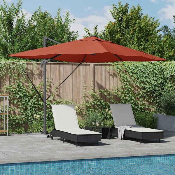 Maison Exclusive – Slnečník, rozmery 352 x 251 x 265 cm, materiál: polyester a hliník
