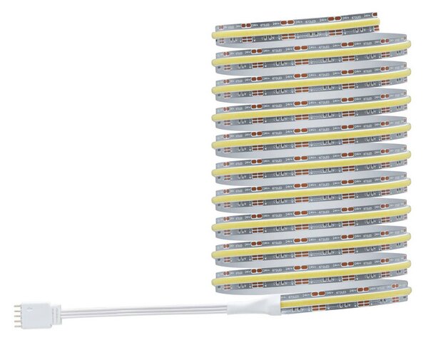 Paulmann LED pás MaxLED 1000 základná sada, 3 m, strieborná,, Chrómová / strieborná, Obývacia izba / jedáleň, Plast, Moderný