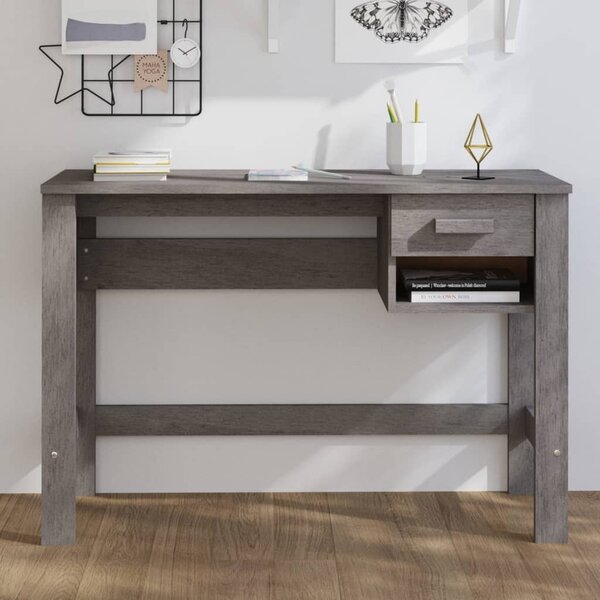 Maison Exclusive – Písací stôl HAMAR, svetlosivý, 110x40x75 cm, masívna borovicová doska