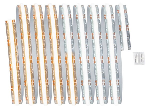 Paulmann LED pás MaxLED 1000 doplnok 2,5 m strieborný, Chrómová / strieborná, Obývacia izba / jedáleň, Plast, Moderný