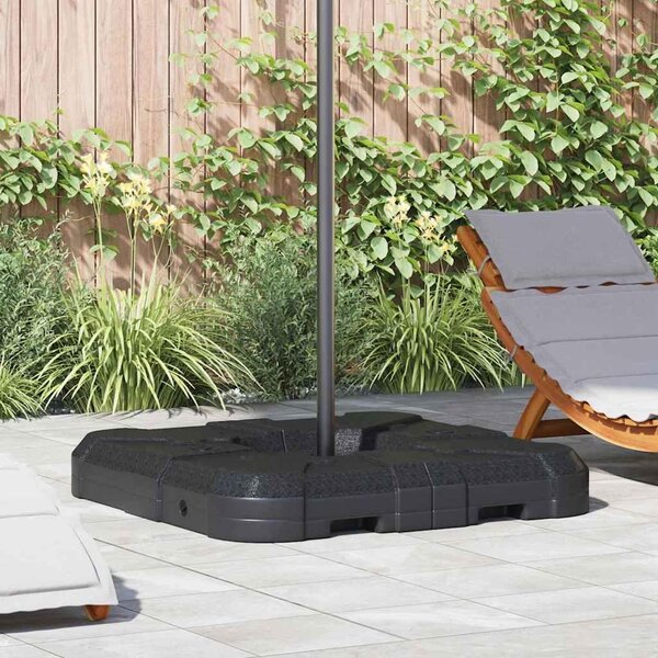 Maison Exclusive – Základňa pre závesný slnečník, priemer 110 cm, čierna, štvorcová