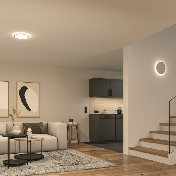 Paulmann stropné LED svetlo Atria Shine, biele, Ø 29 cm 3 000 K, Biela / opálová, Obývacia izba / jedáleň, Plast, Moderný, Závesné svietidlo
