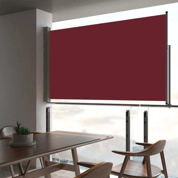 Maison Exclusive – Výsuvná bočná markíza, 140 x 300 cm, červená
