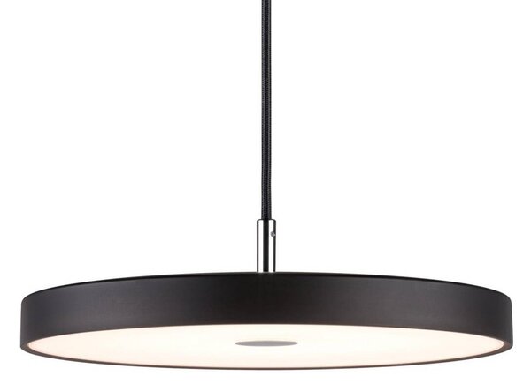 Paulmann LED závesné svietidlo Hildor, čierna Ø 31 cm 3-stupňové stmievateľné, Čierna, Obývacia izba / jedáleň, kov, Moderný, Závesné svietidlo