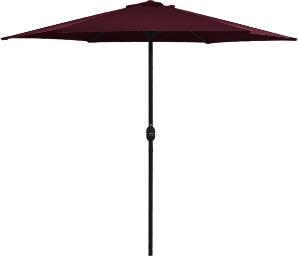 Maison Exclusive – slnečník s hliníkovým nosníkom, rozmer 270 x 246 cm, farba: bordová