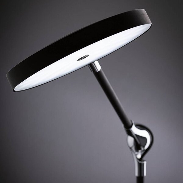 Paulmann LED stolná lampa Numis, čierna, stmievateľné,, Čierna, Pracovňa / Kancelária, Hliník, Moderný, Stolová lampa