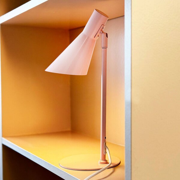 Dyberg Larsen Stolová lampa DL12 Mini, ružová, E14, kov, Fialová / ružová, Obývacia izba / jedáleň, kov, Škandinávsky, Stojaca lampa