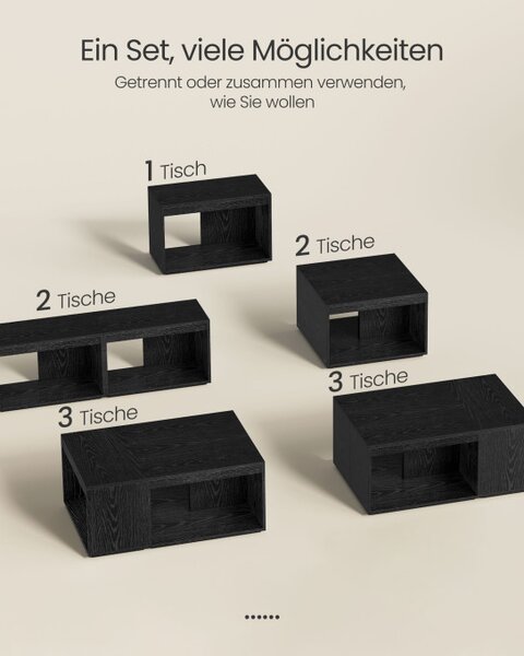 Set troch konferenčných stolíkov LCT301B01