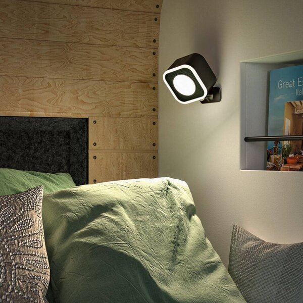 Paulmann stolová LED lampa na batérie Varia, čierna, 37 cm stmievateľné, Čierna, Obývacia izba / jedáleň, Plast, Moderný, Stojacie svietidlo
