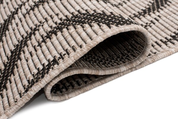Behúň Floorlux 20586 strieborný / čierny