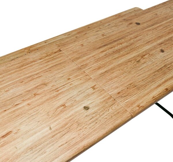 Pivný set 220 cm z jedľového dreva, skladacia, nosnosť 250kg