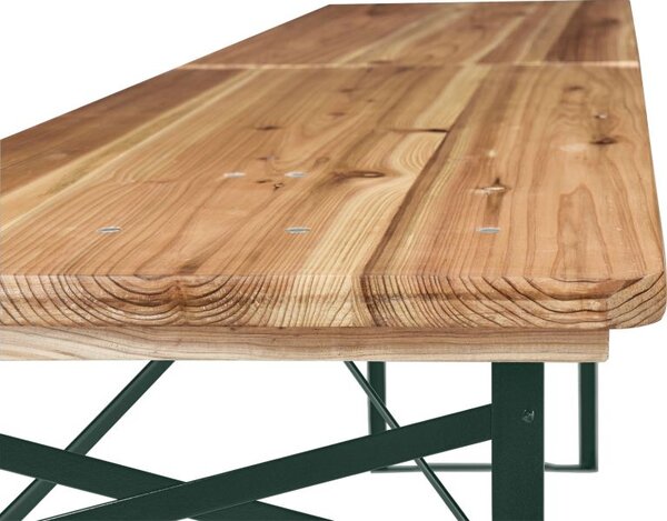 Pivný set 220 cm z jedľového dreva, skladacia, nosnosť 250kg