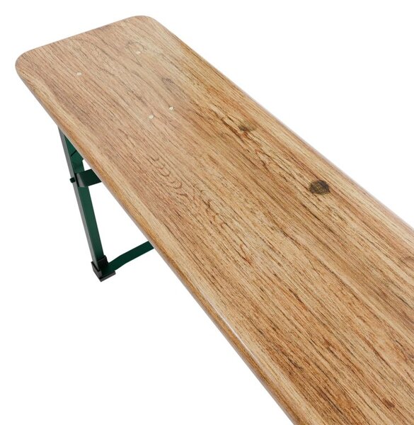 Pivný set 220 cm z jedľového dreva, skladacia, nosnosť 250kg