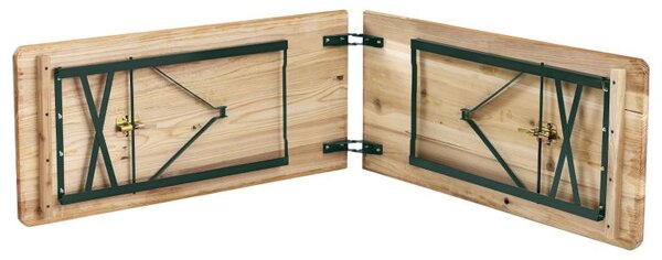 Pivný set 220 cm z jedľového dreva, skladacia, nosnosť 250kg