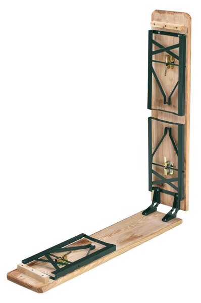 Pivný set 220 cm z jedľového dreva, skladacia, nosnosť 250kg