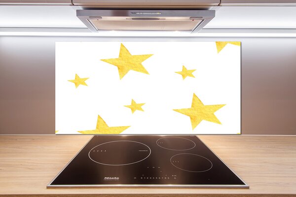 Panel do kuchyne Žlté hviezdy pl-pksh-100x50-f-127105931