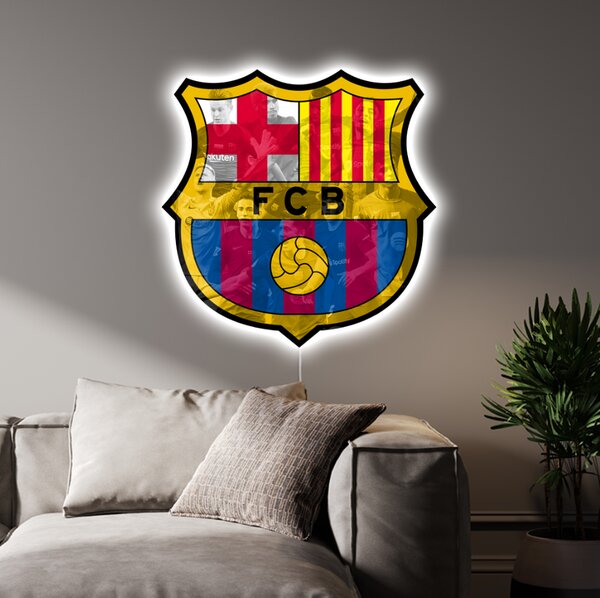 Svietiaci obraz Logo FC Barcelona - súčasní hráči