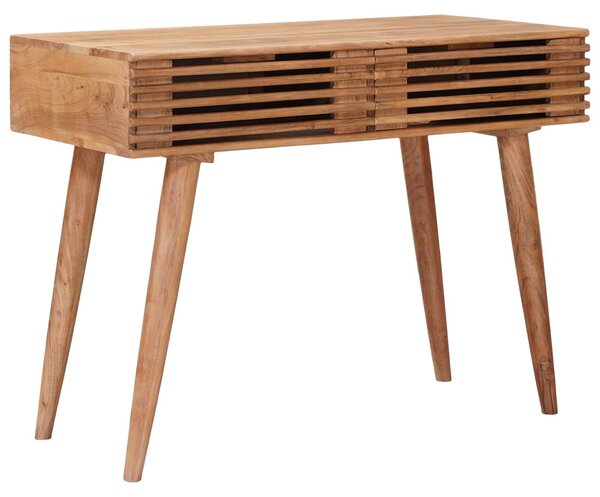 Maison Exclusive – Ručne vyrobený písací stôl, farba teakového dreva, rozmer 100 x 48 x 76 cm