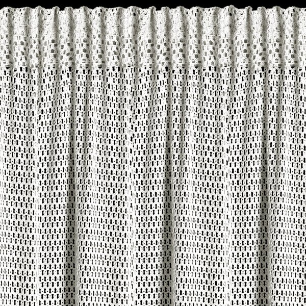 ZÁVES NA PÁSKE GABBY 140X270 CM BIELA