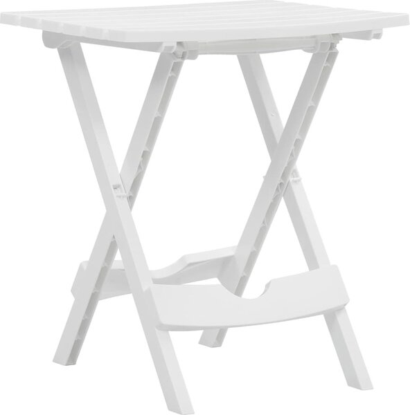 Maison Exclusive – Skladací záhradný stôl, 44,5 x 38,5 x 50 cm, biela farba