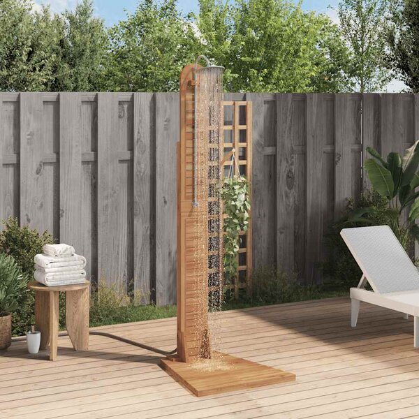 Maison Exclusive – Vonkajšia sprcha z masívneho dreva teak, rozmer 70x75x204 cm