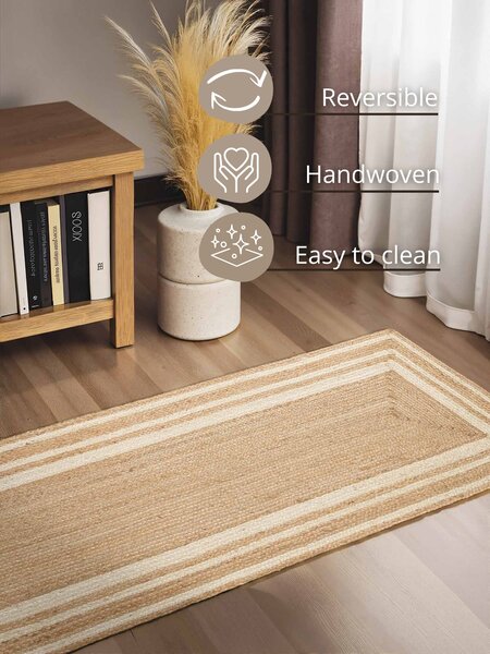 Hanse Home, Behúň Looma 106301 Natural Gold Ivory, 70x200, béžová, chodba / predsieň