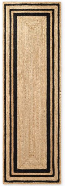 Hanse Home , Behúň Looma 106302 Natural Gold Black, 70x200, béžová, chodba / predsieň