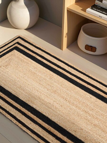 Hanse Home , Behúň Looma 106302 Natural Gold Black, 70x200, béžová, chodba / predsieň