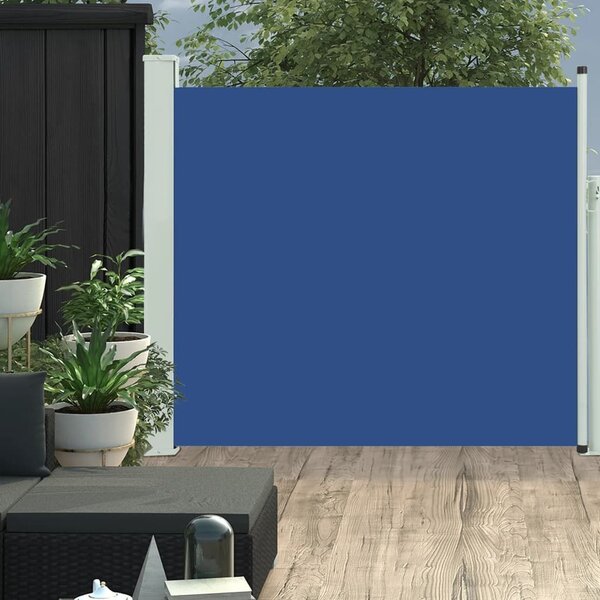 Maison Exclusive – Výsuvná bočná markíza, 100 x 314 cm, modrá