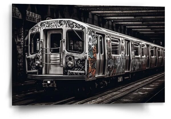 Sablio Obraz Mestské metro s graffiti - 60x40 cm