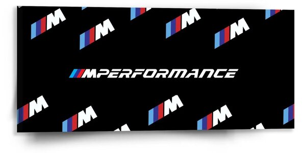 Sablio Obraz MPERFORMANCE čierny vzor - 110x50 cm