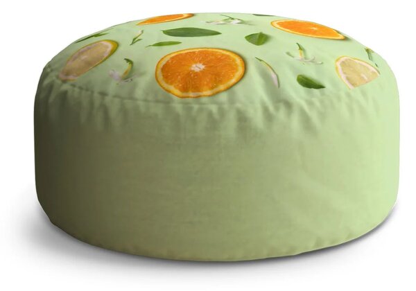 Sablio Taburet Citrus a kvet: 38x48 cm