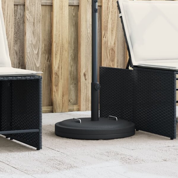 Maison Exclusive – Držiak na slnečník s rúčkami, určený pre stĺpy s priemerom 38/48 mm, nosnosť 25 kg, kruhový
