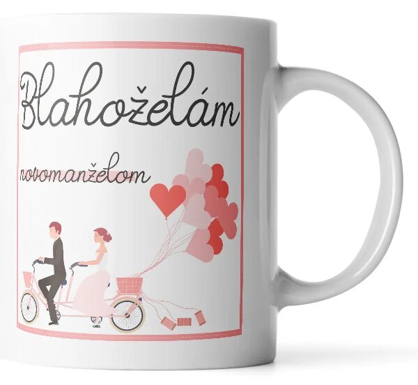 Sablio Hrnček Blahoželám novomanželom - 330 ml - standard