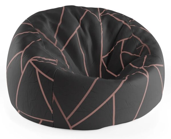 Sablio Sedací vak Cocoon Ružové obrazce - 75 x 45 x 35 cm