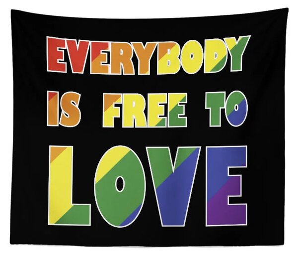 Sablio Deka Everybody is free to love: 150x120 cm