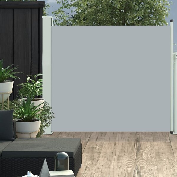 Maison Exclusive – Výsuvná bočná markíza, 100 x 314 cm, sivá