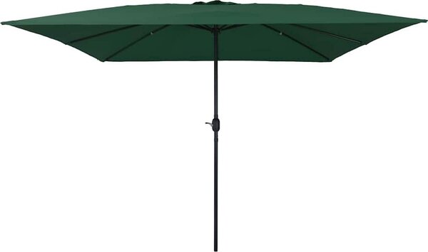 Maison Exclusive – záhradný slnečník, zelený, 295 x 295 x 245 cm, materiál: polyester a oceľ