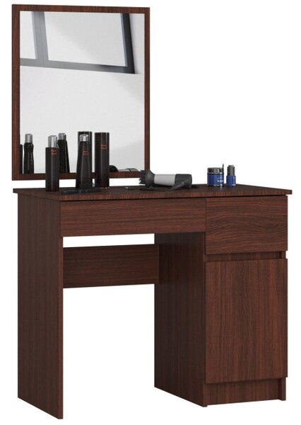 Toaletný stolík so zrkadlom CLP P-2/SL pravý, wenge