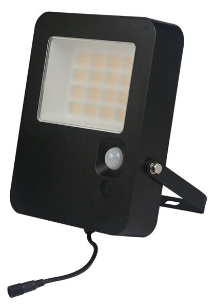 ACA Lighting LED solárny reflektor Norel 32W/3CCT/IP65/Li-Fe 6,4V/6Ah, čierna farba