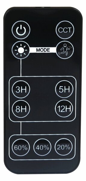 ACA Lighting LED solárny reflektor Norel 32W/3CCT/IP65/Li-Fe 6,4V/6Ah, čierna farba