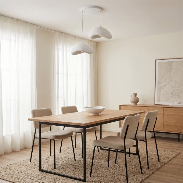 Brilagi - Závesný luster na lanku WABI SABI 2xE27/40W/230V pr. 74 cm biela