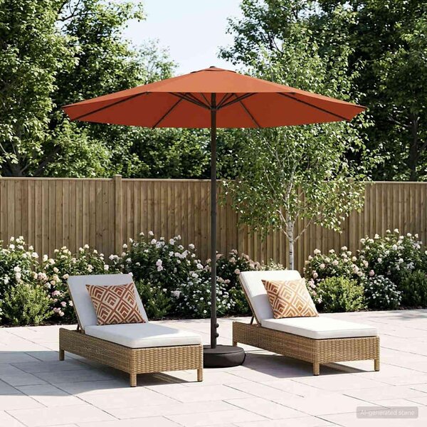 Maison Exclusive – Záhradný slnečník s podstavcom, 230 x 230 cm, polyester, štvorcový
