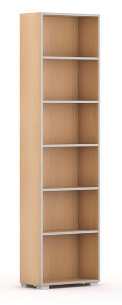 Knižnica SILVER LINE, 1 stĺpec, 2230 x 600 x 400 mm, buk