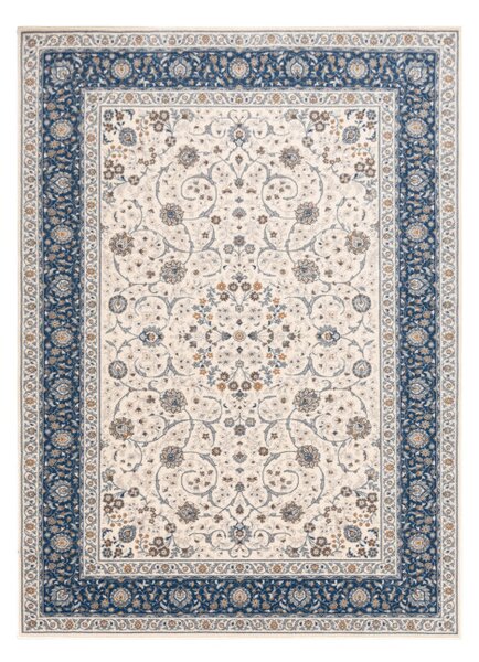 Koberec NAIN Ornament, rám 7179/51613 béžový / modrý